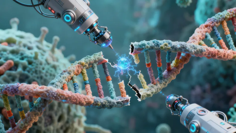 基因检测实验室高通量测序仪工作场景