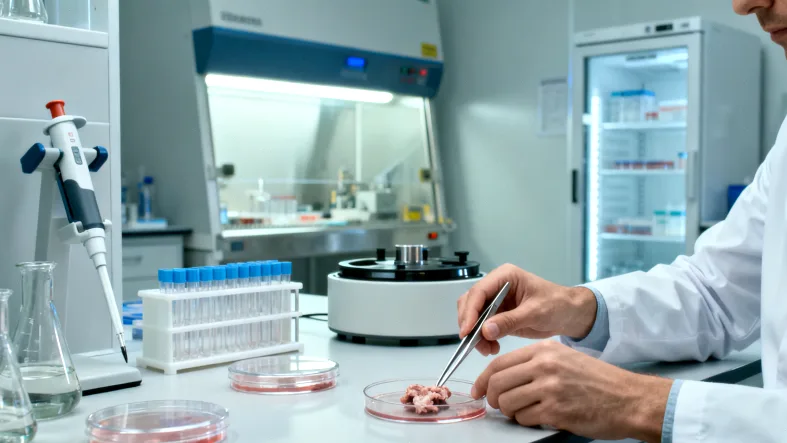 肝癌基因检测核心流程示意图