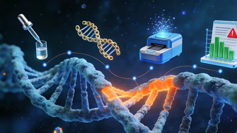 甲状腺癌基因检测实验室内部工作场景
