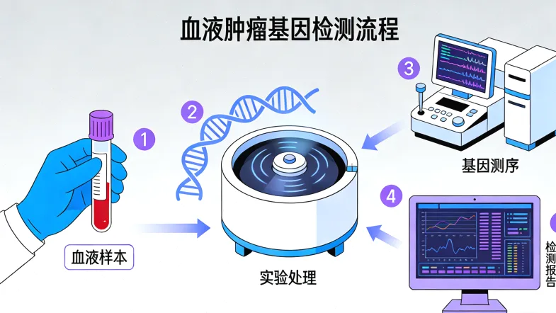 食管癌基因检测全流程示意图