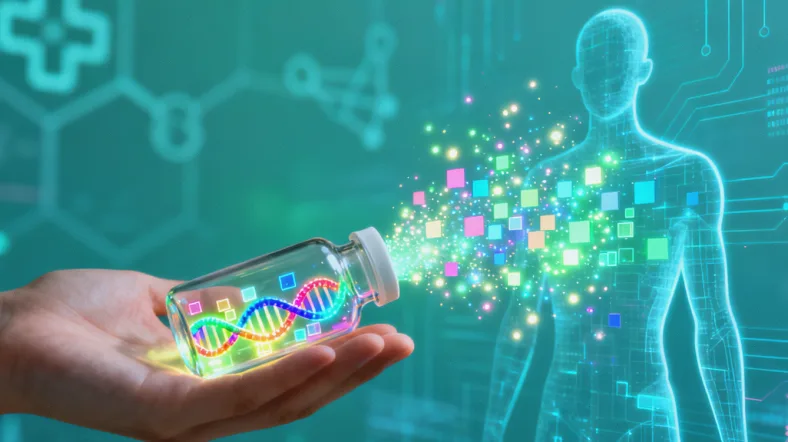 基因测序实验室工作场景