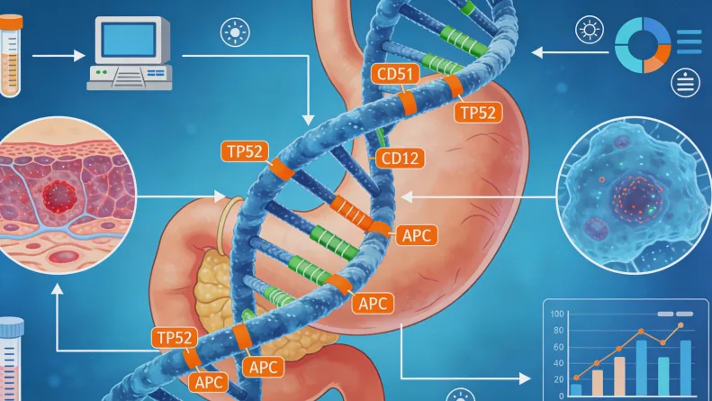 结直肠癌基因检测核心流程示意图