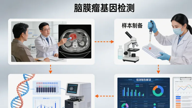 结直肠癌基因检测全流程示意图