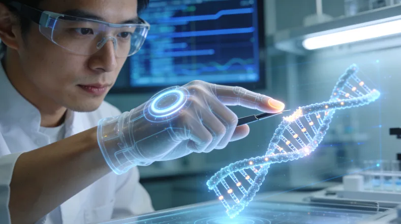 肠癌基因检测核心流程示意图