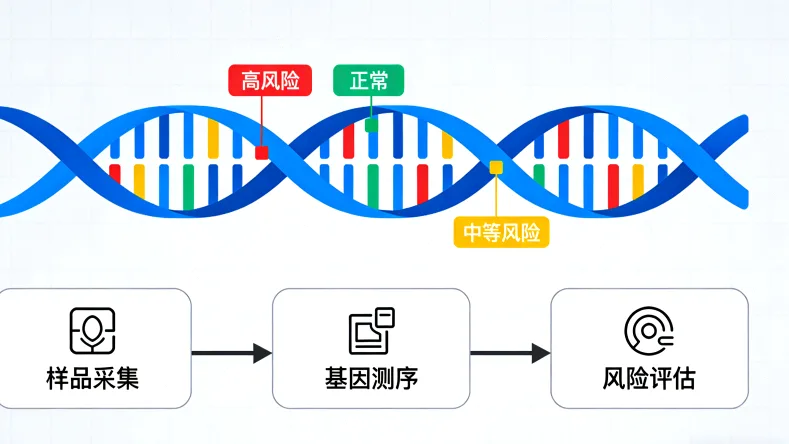 脑胶质瘤基因检测核心流程示意图