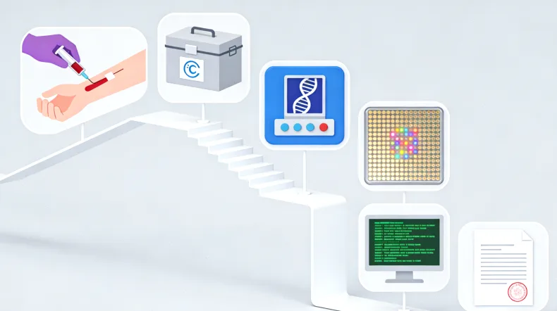 基因检测实验室高通量测序仪工作场景