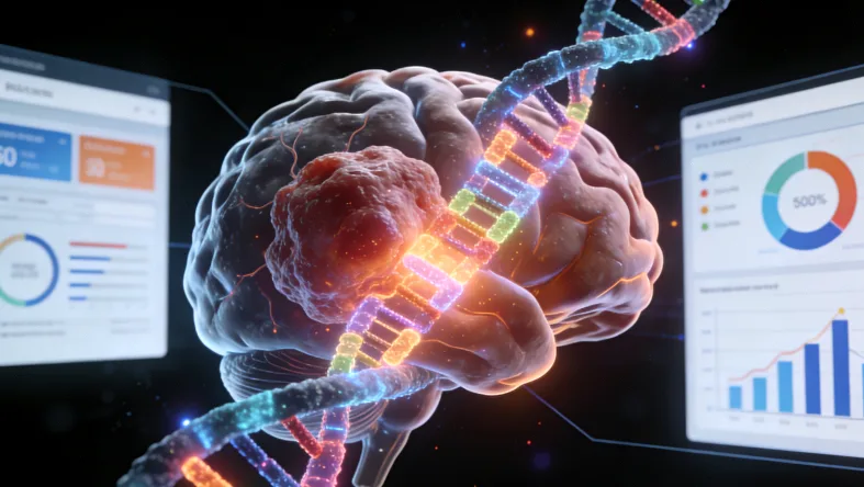 基因测序实验室工作场景