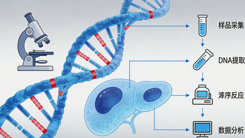 淋巴瘤基因检测样本采集示意图
