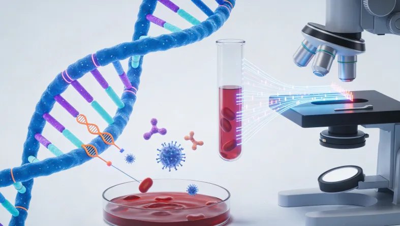 遗传咨询师与客户面对面沟通场景