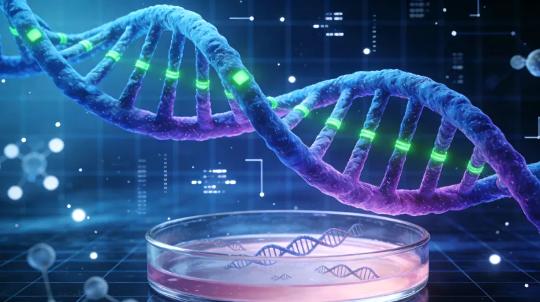 肝癌基因检测报告核心部分示意图