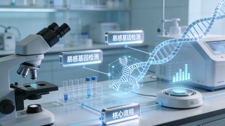 胰腺癌基因检测全流程示意图