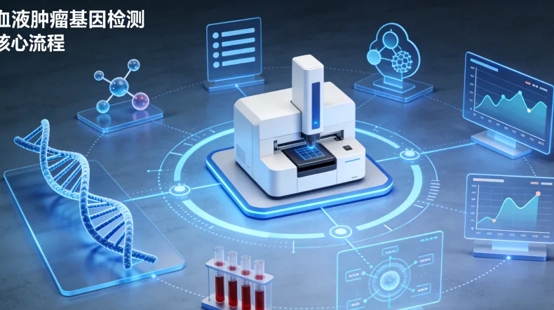 胃肠道间质瘤基因检测核心流程示意图