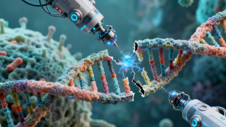 脑胶质瘤基因检测核心基因作用示意图