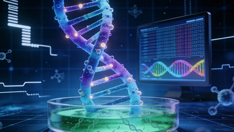 专业PCR实验室内部工作场景