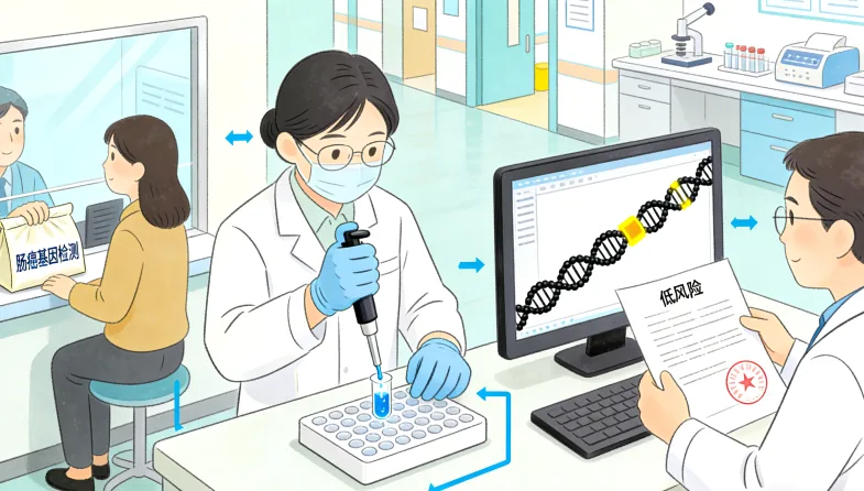 基因检测报告核心部分标注图