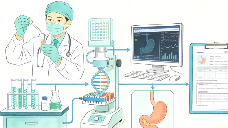 基因检测实验室内部工作场景