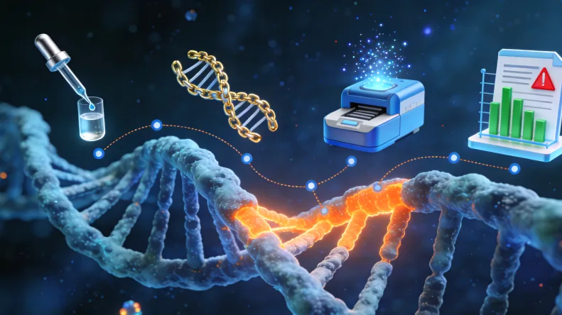 高通量基因测序仪正在运行工作