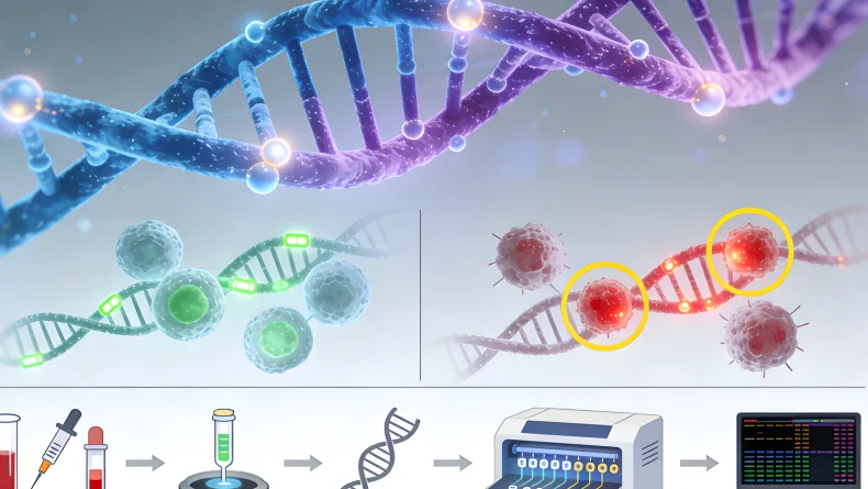 组织样本与血液样本检测流程对比图