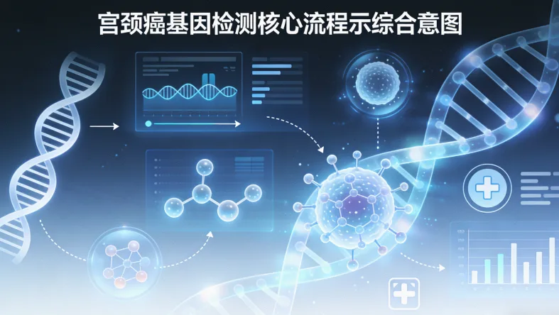 乳腺癌基因检测采样流程示意图