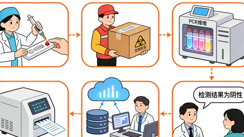 脑膜瘤基因检测全流程示意图