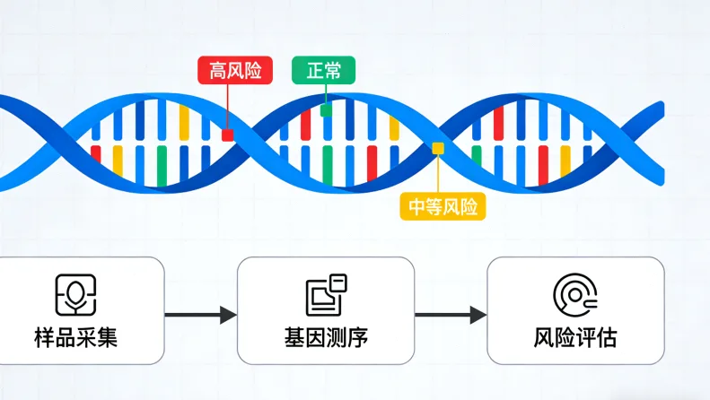 基因检测采样（抽血或口腔拭子）示意图