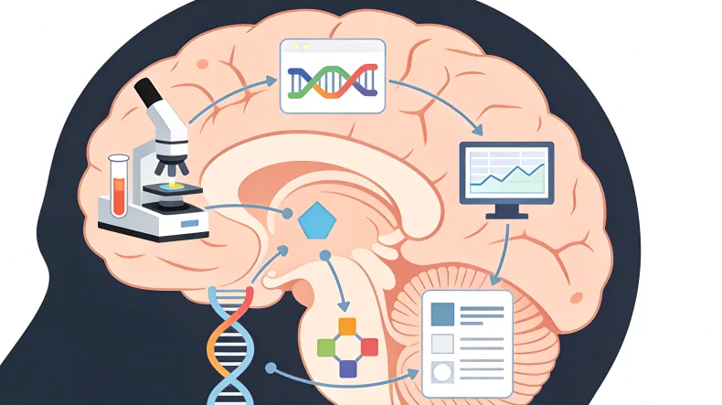 基因测序实验室工作场景