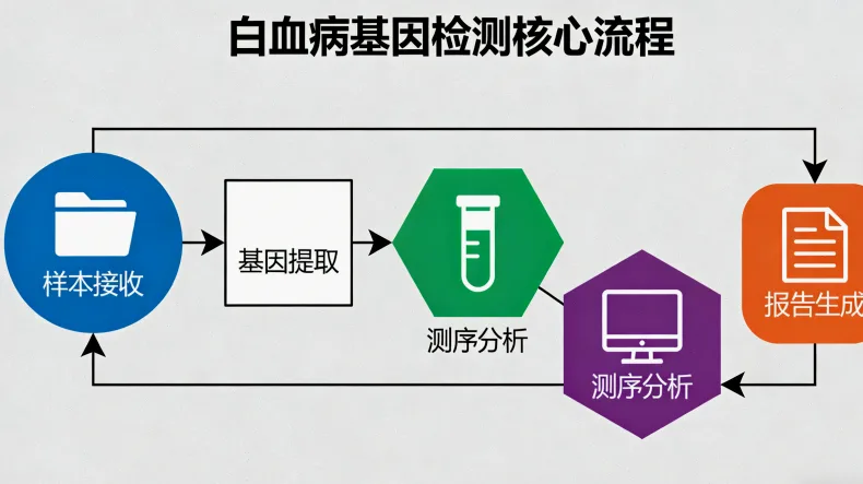 淋巴瘤基因检测全流程示意图