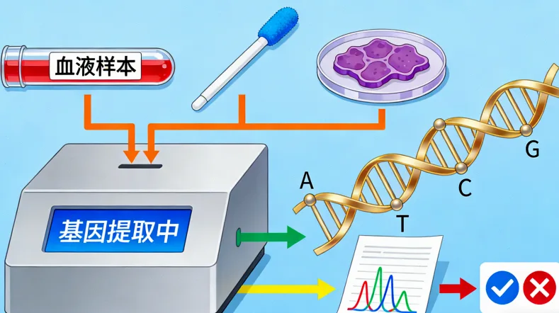 血液肿瘤基因检测核心流程示意图