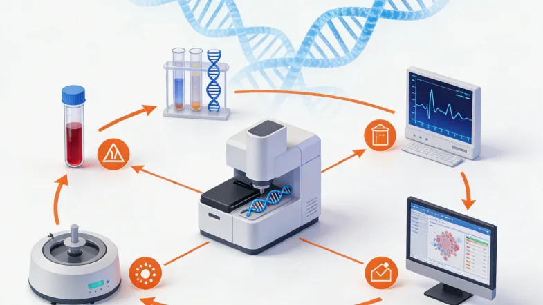 食管癌基因检测流程示意图