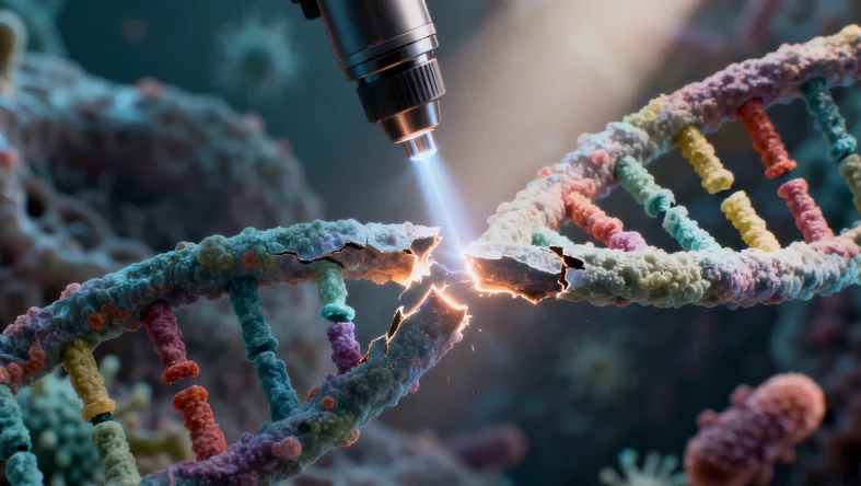 基因突变类型(胚系与体细胞)示意图