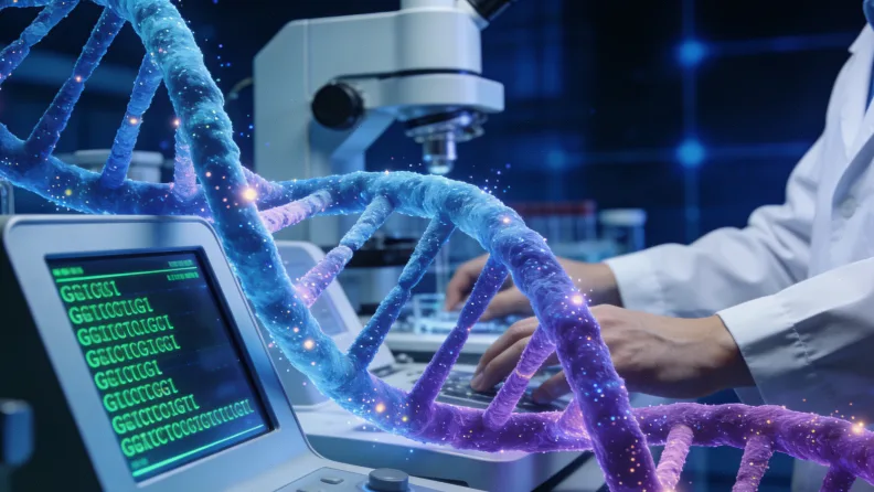 食管癌基因检测实验室内部工作场景