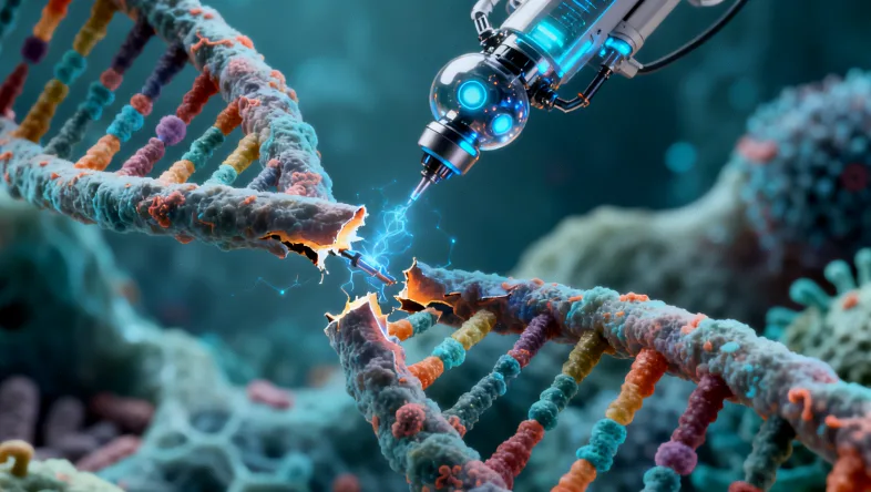 BRCA基因修复DNA示意图