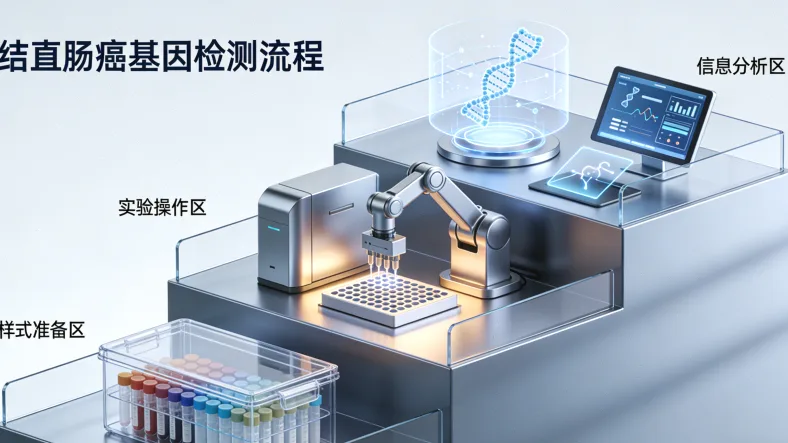 基因检测从采样到报告的全流程图示