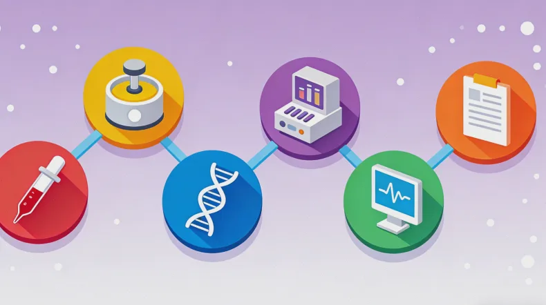 肝癌基因检测报告核心解读区域示意图