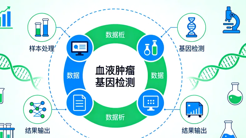 淋巴瘤基因检测全流程示意图