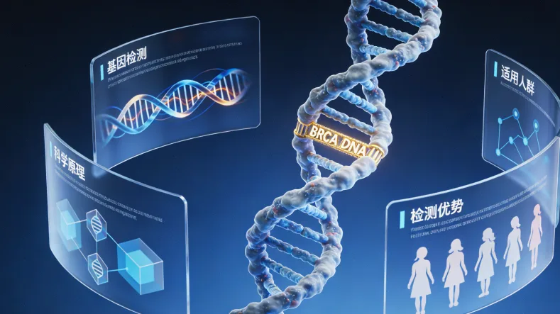 专业遗传咨询师与体检者面对面沟通场景