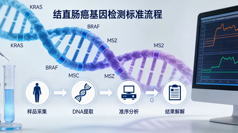 脑胶质瘤基因检测核心流程示意图