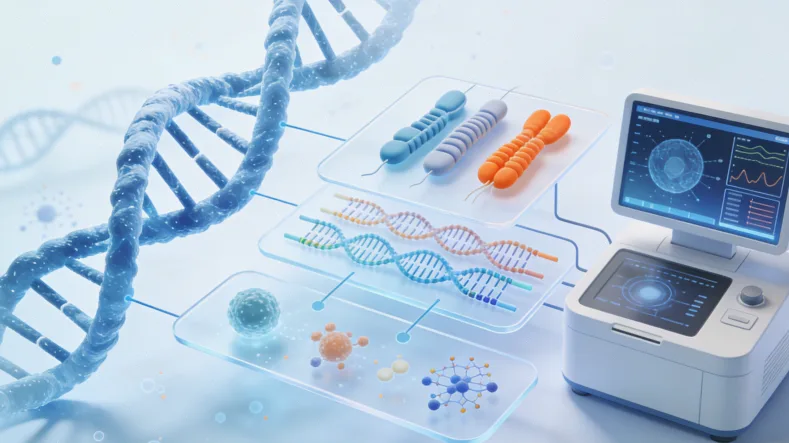 肝癌基因检测核心靶点示意图