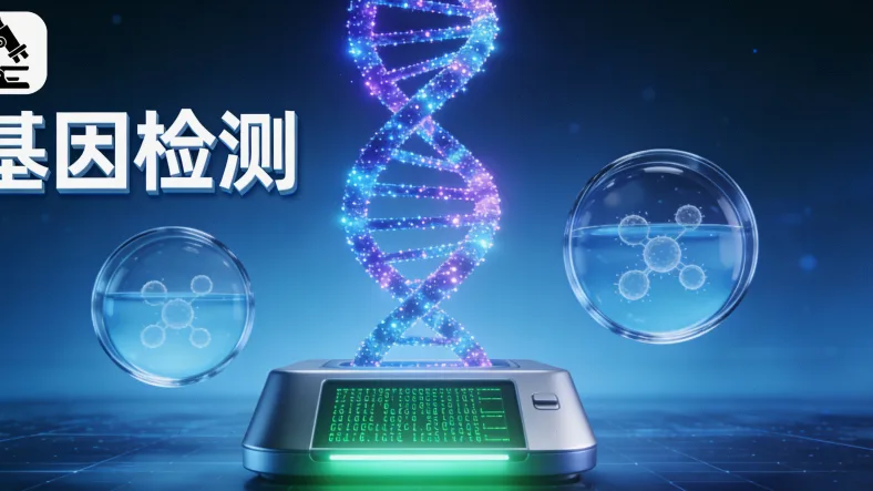 肺癌基因检测核心流程示意图