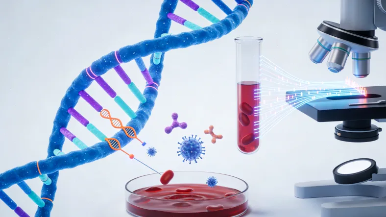 子宫内膜癌基因检测全流程示意图