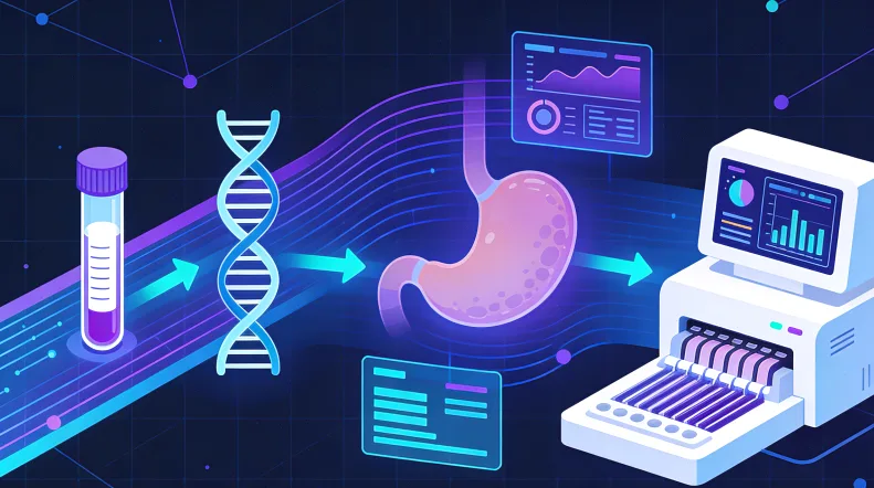 肿瘤组织样本与血液样本对比示意图