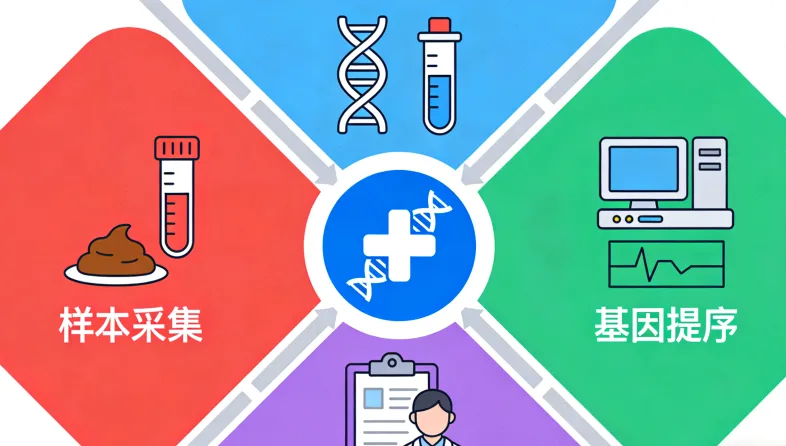 胃肠道间质瘤基因检测全流程示意图