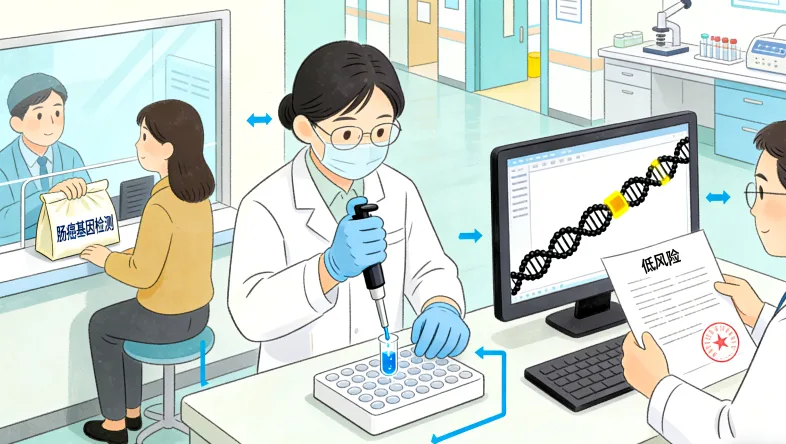 脑胶质瘤基因检测核心指标关系图