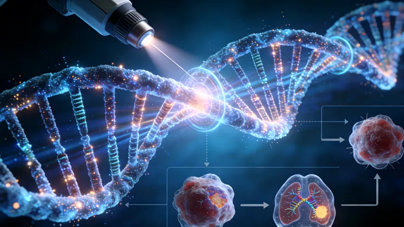 结直肠癌基因检测不同类型对比示意图