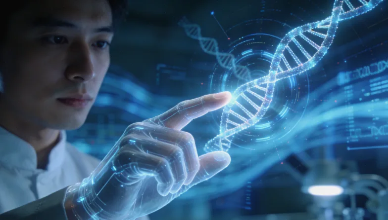 遗传咨询师与体检者面对面沟通示意图