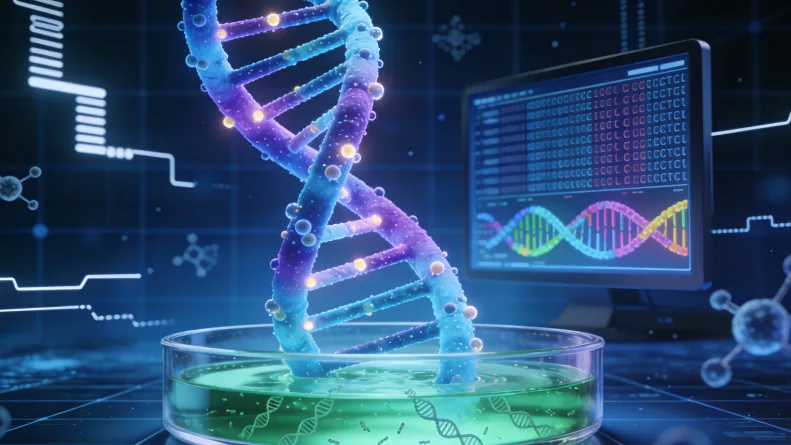 高通量基因测序实验室工作场景