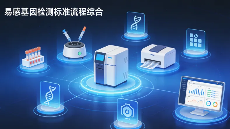 脑胶质瘤基因检测核心流程示意图