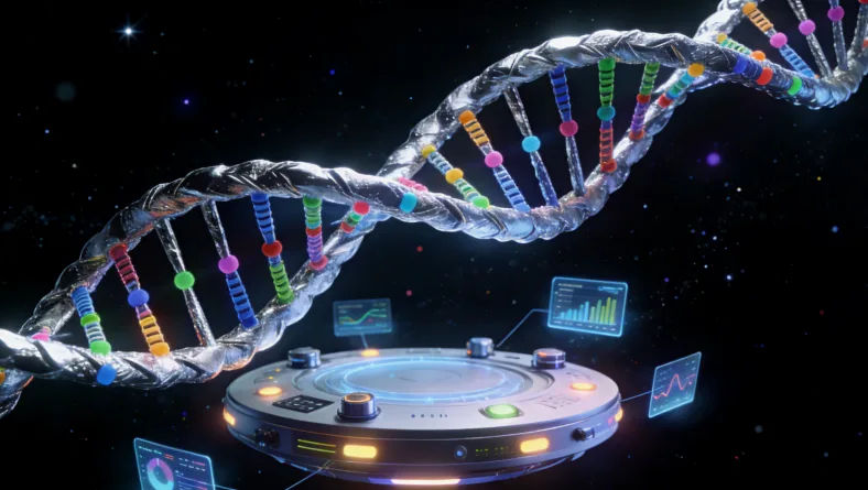 专业基因检测实验室工作场景