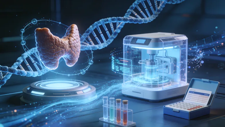 前列腺癌基因检测核心流程示意图
