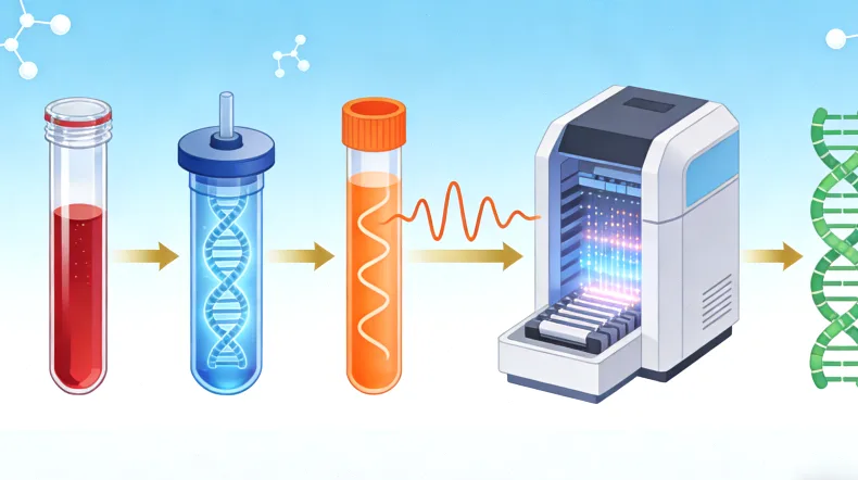 淋巴瘤基因检测标准流程示意图